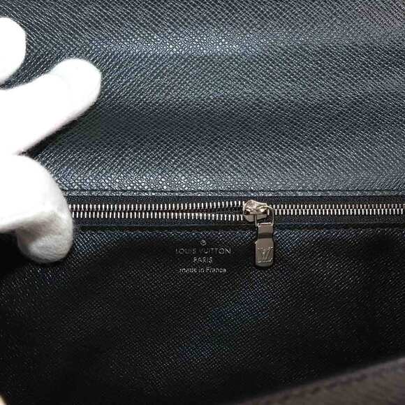 Louis Vuitton Taiga Monceau Shoulder Bag Leather Ardoise - Picture 8 of 9